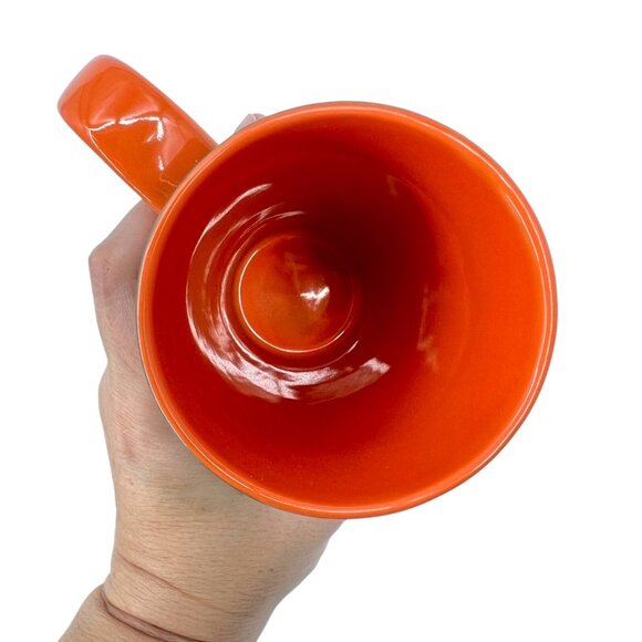 Disney Fantasyland Castle Ceramic Mug "Happy To Be Here" Green Orange NWT - Picture 7 of 8